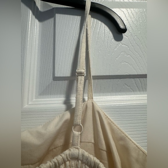 CALYPSO ST. BARTH Embroidered Linen Cream Maxi Dress XL - Picture 5 of 7